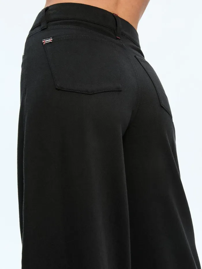 Pants Women Alice Olivia HARPER MID RISE SUPER BAGGY JEAN Black