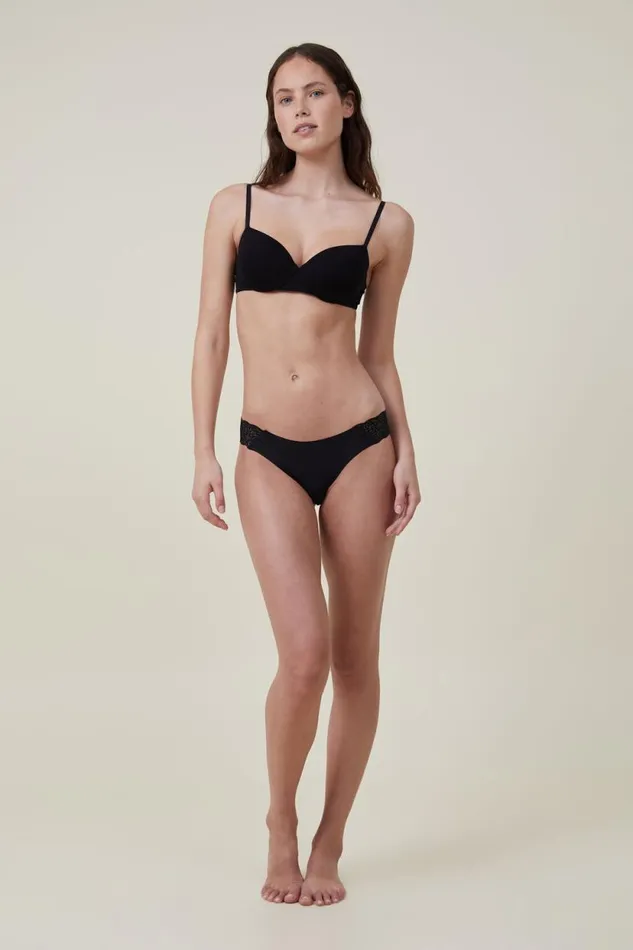 Party Pants Seamless Cheeky Brief Black Women Cotton On Panties