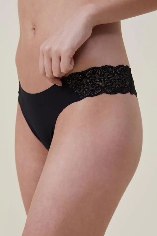 Party Pants Seamless Cheeky Brief Black Women Cotton On Panties Party Pants Seamless Cheeky Brief Black Women Cotton On Panties