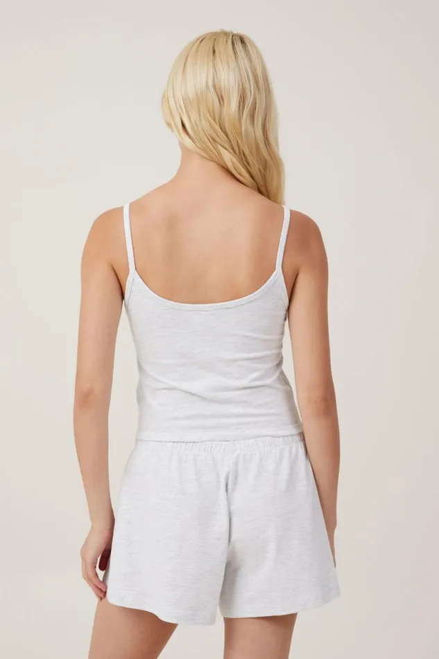 Peached Jersey Short Light Grey Marle Women Cotton On Shorts