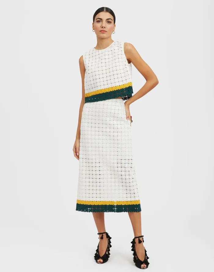 Pencil Skirt Clover White Women La Double J Skirts