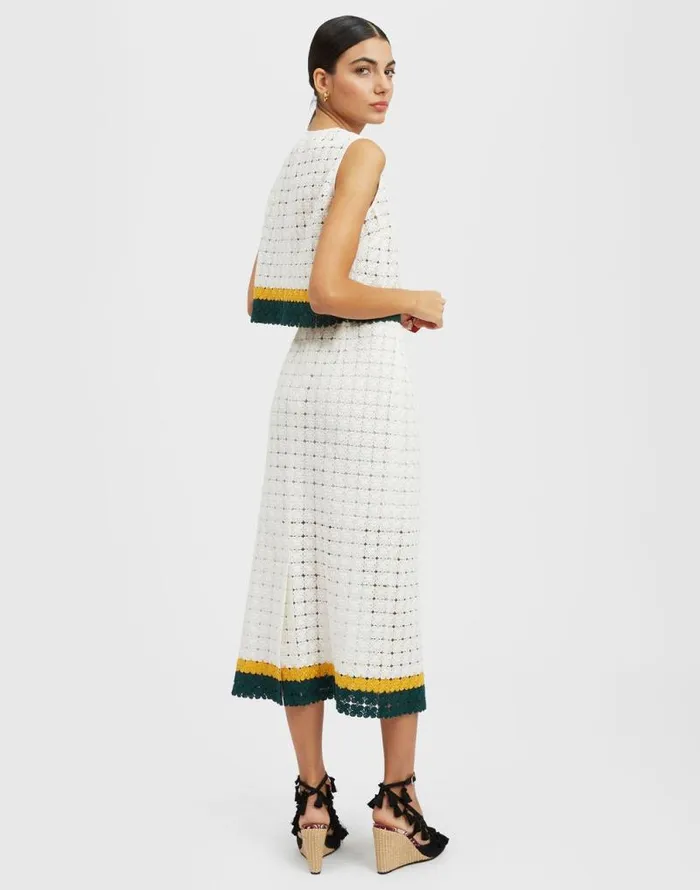 Pencil Skirt Clover White Women La Double J Skirts Pencil Skirt Clover White Women La Double J Skirts