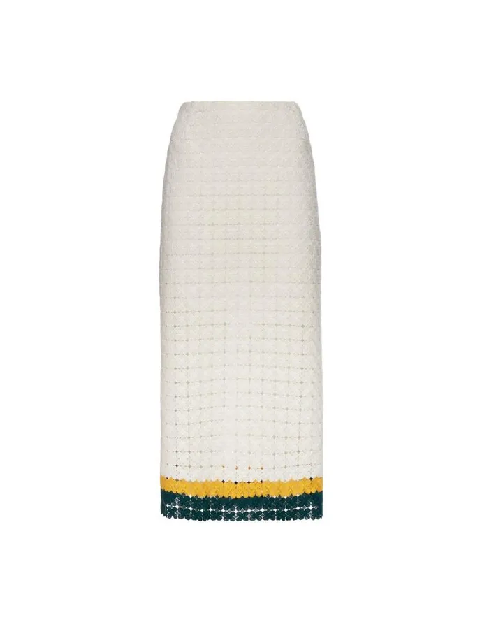 Pencil Skirt Clover White Women La Double J Skirts Pencil Skirt Clover White Women La Double J Skirts