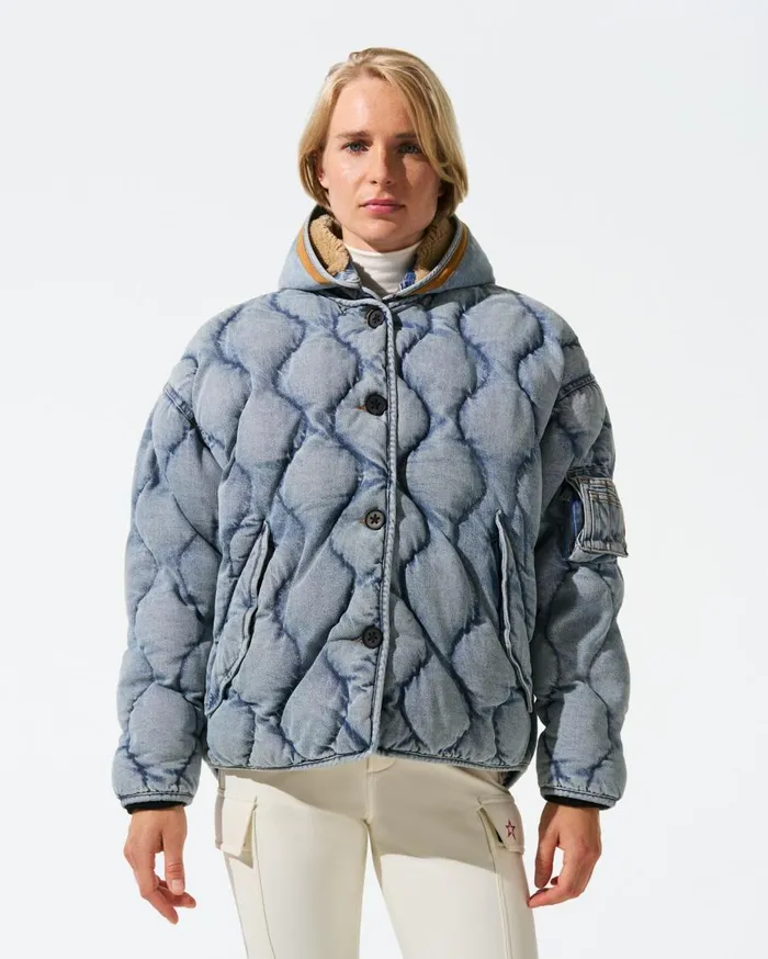 Perfect Moment Jackets Denim Liner Jacket Light Denim 8211 Women