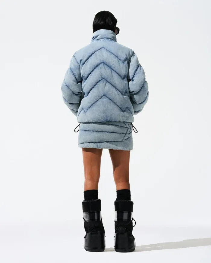 Perfect Moment Jackets Denim Puffer Jacket Light Denim 8211 Women