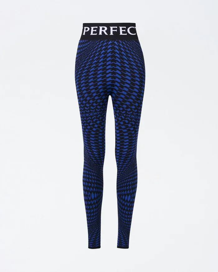 Perfect Moment Leggings Twisted Houndstooth Jacquard Legging True Indigo 8211 Women Perfect Moment Leggings Twisted Houndstooth Jacquard Legging True Indigo 8211 Women