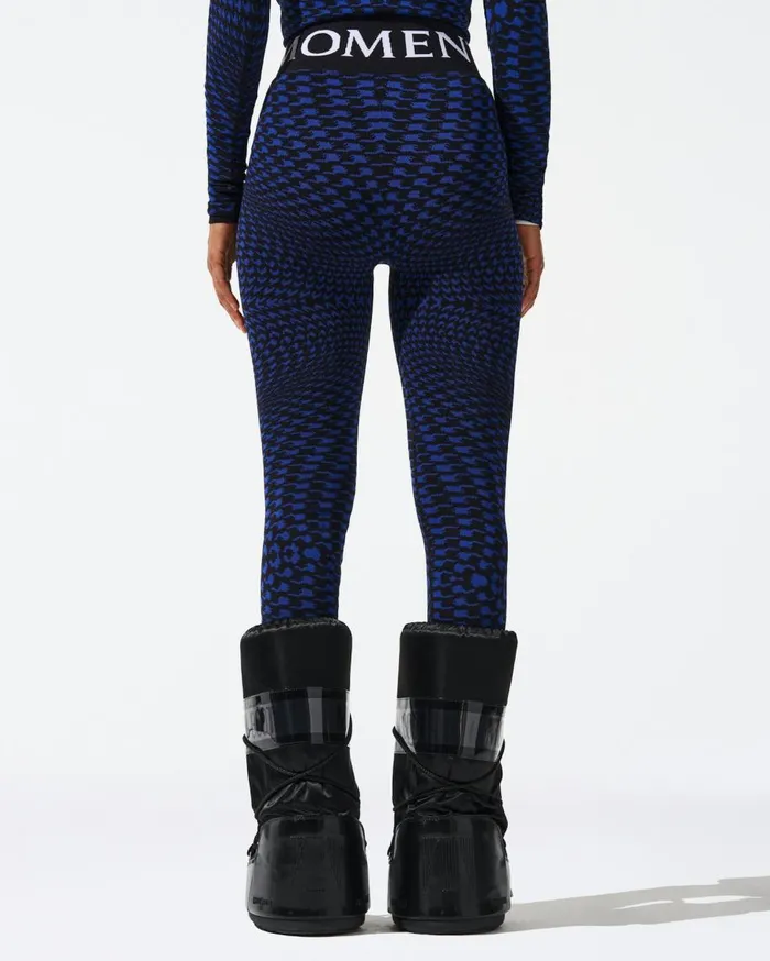 Perfect Moment Leggings Twisted Houndstooth Jacquard Legging True Indigo 8211 Women
