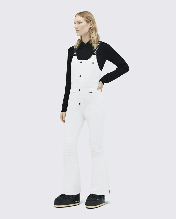 Perfect Moment Pants Frankie Faux Leather Salopette Pants Snow White 8211 Women