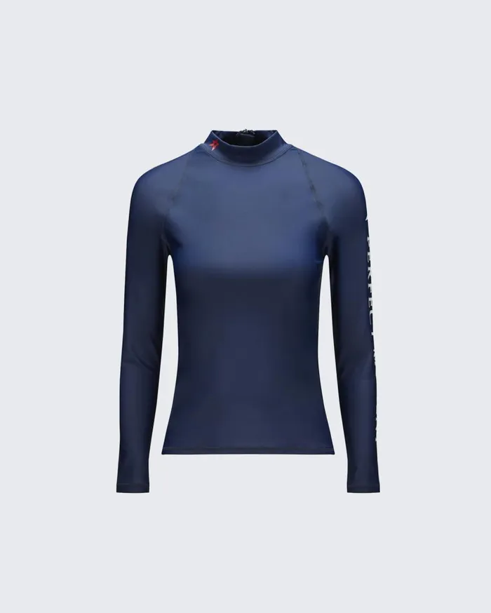Perfect Moment Swim Tempest Rash Guard Top Navy 8211 Women