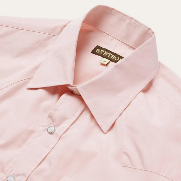 Pink EndOnEnd Western Shirt Pink Men Stetson Western Shirts