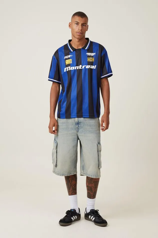 Pit Stop Soccer Jersey Black Cobalt 8211 Performance Men Cotton On Tees and Tanks Pit Stop Soccer Jersey Black Cobalt 8211 Performance Men Cotton On Tees and Tanks