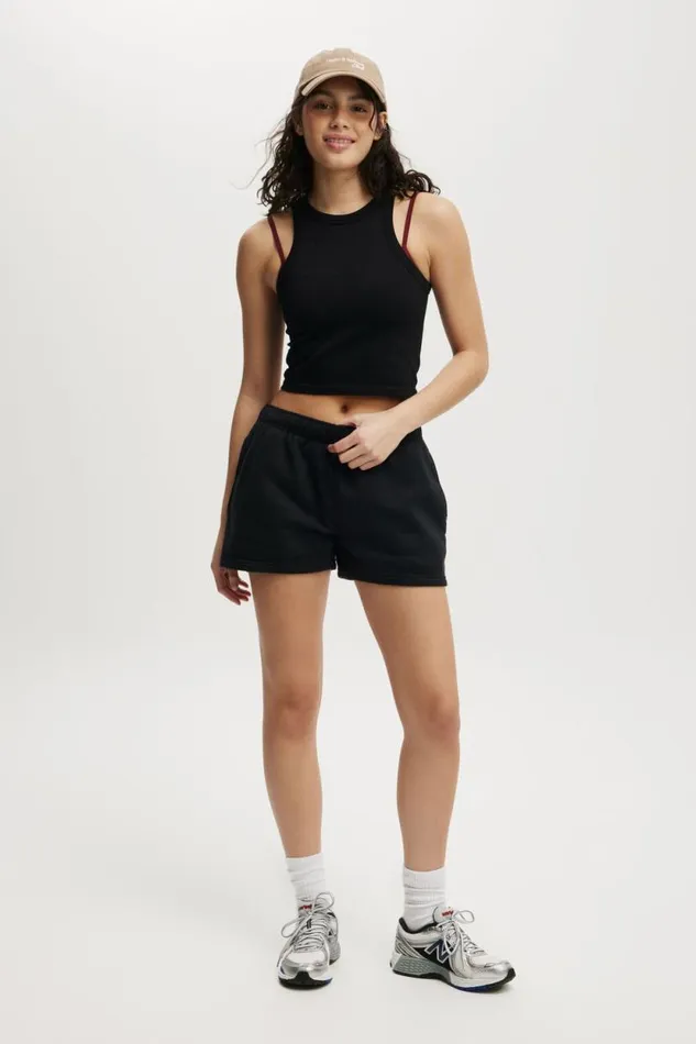 Plush Essential Gym Short Black Women Cotton On Shorts and Skirts
