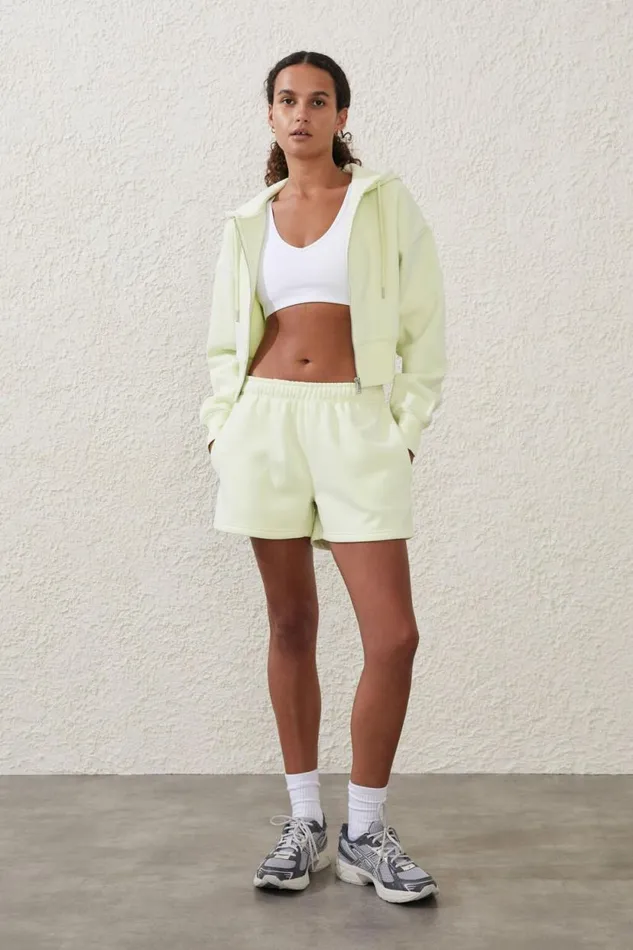 Plush Essential Gym Short Pistachio Cream Women Cotton On Shorts