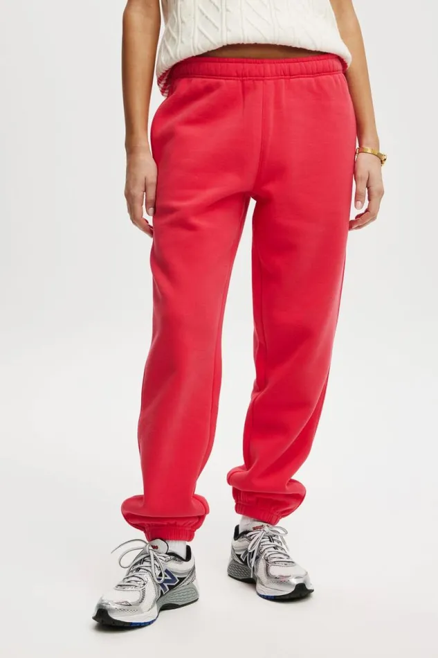 Plush Essential Gym Sweatpant Frenchie Red Women Cotton On Pants Plush Essential Gym Sweatpant Frenchie Red Women Cotton On Pants