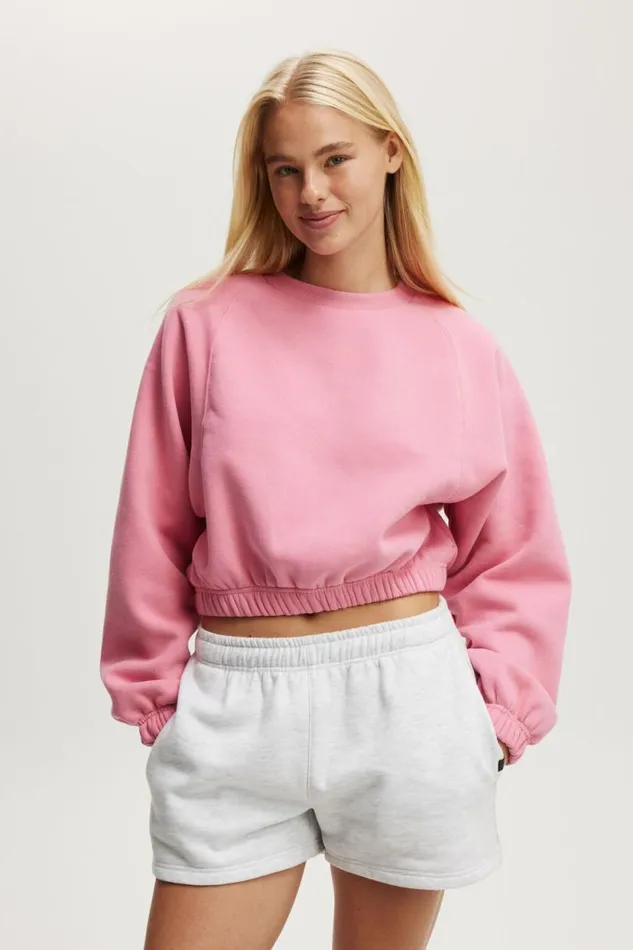 Plush Saddle Sleeve Jumper Radiant Raspberry Women Cotton On Sweats and Hoodies Plush Saddle Sleeve Jumper Radiant Raspberry Women Cotton On Sweats and Hoodies
