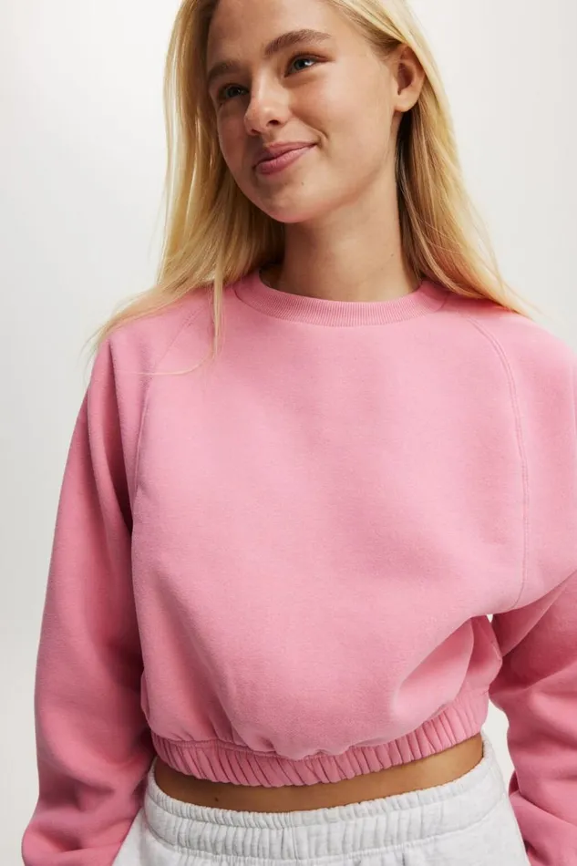 Plush Saddle Sleeve Jumper Radiant Raspberry Women Cotton On Sweats and Hoodies Plush Saddle Sleeve Jumper Radiant Raspberry Women Cotton On Sweats and Hoodies