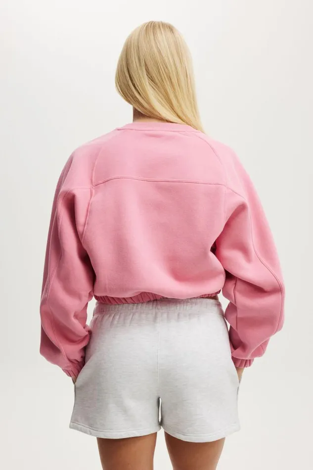 Plush Saddle Sleeve Jumper Radiant Raspberry Women Cotton On Sweats and Hoodies Plush Saddle Sleeve Jumper Radiant Raspberry Women Cotton On Sweats and Hoodies