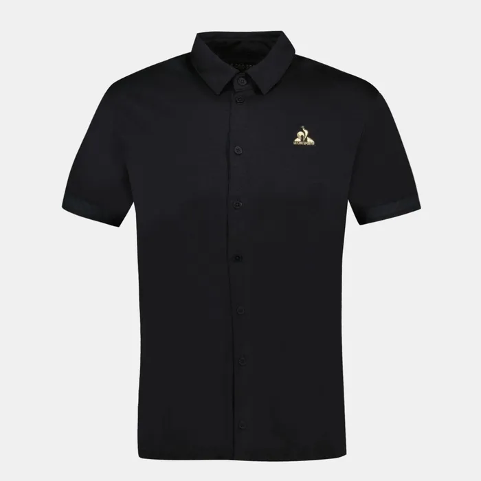 Polos Shirts Men Le Coq Sportif Coq D039or Shirt Manches Courtes Black