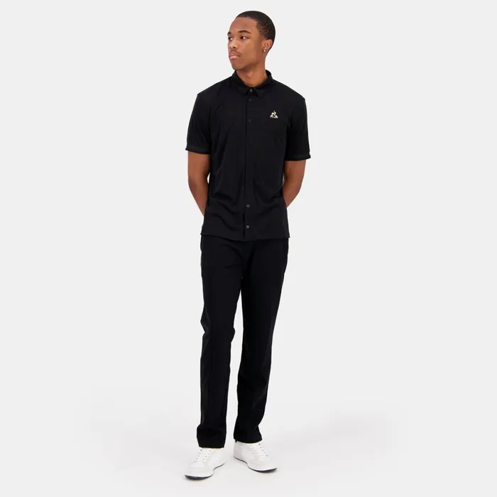 Polos Shirts Men Le Coq Sportif Coq D039or Shirt Manches Courtes Black