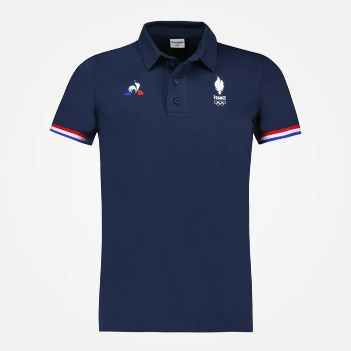 Polos Shirts Men Le Coq Sportif Paris 2024 Polo Shirt Dress Blues Polos Shirts Men Le Coq Sportif Paris 2024 Polo Shirt Dress Blues