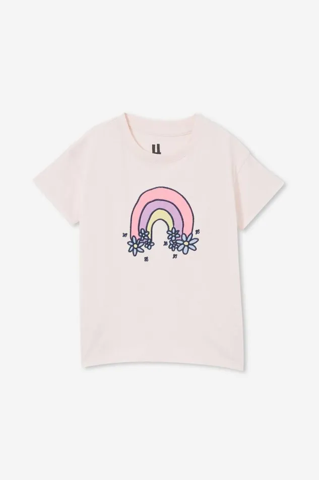 Poppy Short Sleeve Print Tee Crystal Pinkrainbow Daisies Girls Cotton On Tops and TShirts Poppy Short Sleeve Print Tee Crystal Pinkrainbow Daisies Girls Cotton On Tops and TShirts