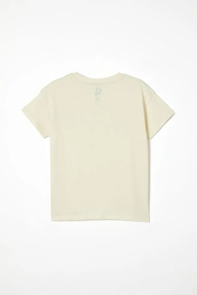 Poppy Short Sleeve Print Tee Dark Vanillagrow Wild Girls Cotton On Tops and TShirts