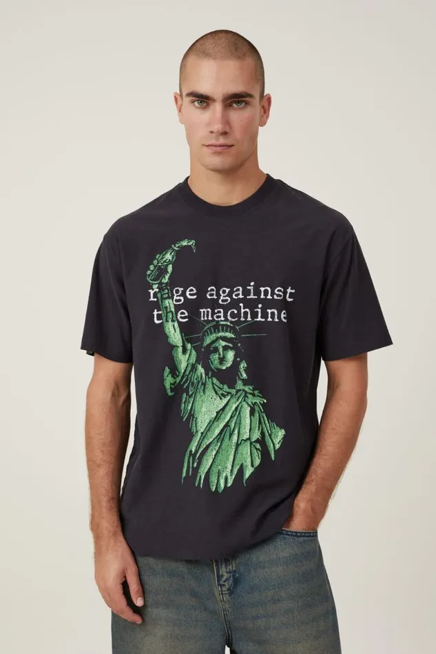 Premium Loose Fit Music TShirt Lcn Wmg Washed Blackratm 8211 Liberty Men Cotton On Tees and Tanks Premium Loose Fit Music TShirt Lcn Wmg Washed Blackratm 8211 Liberty Men Cotton On Tees and Tanks