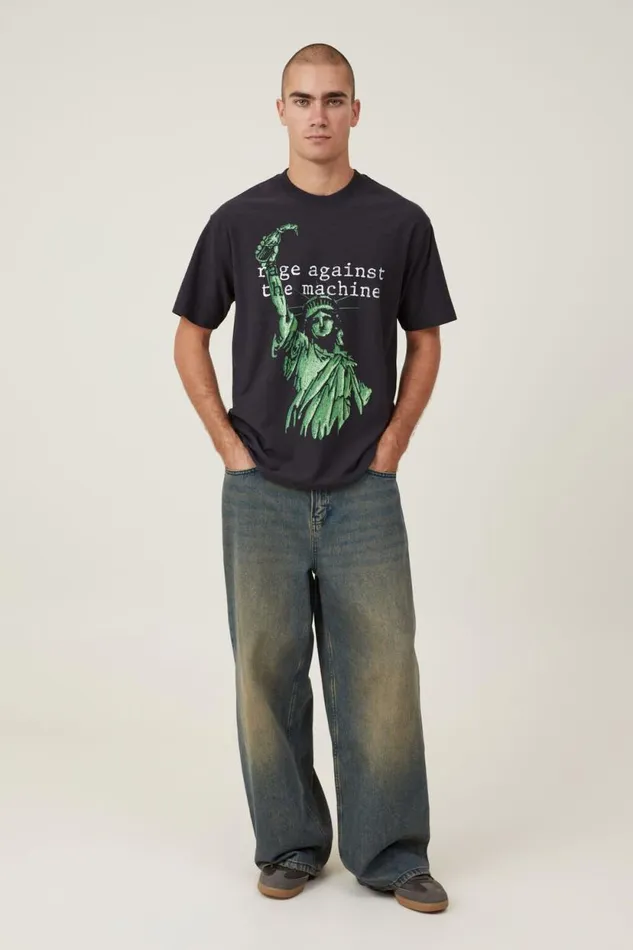 Premium Loose Fit Music TShirt Lcn Wmg Washed Blackratm 8211 Liberty Men Cotton On Tees and Tanks Premium Loose Fit Music TShirt Lcn Wmg Washed Blackratm 8211 Liberty Men Cotton On Tees and Tanks
