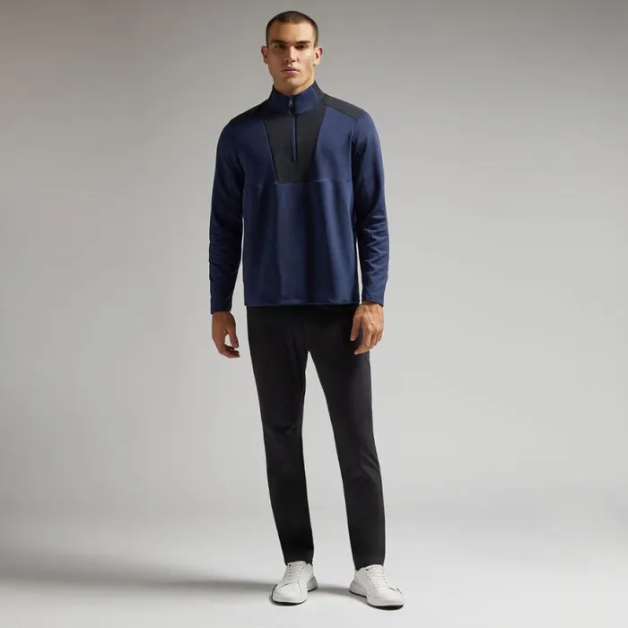 Pullovers Men GFORE DOUBLE KNIT BRUSHED BACK SCUBA QUARTER ZIP PULLOVER Twilight