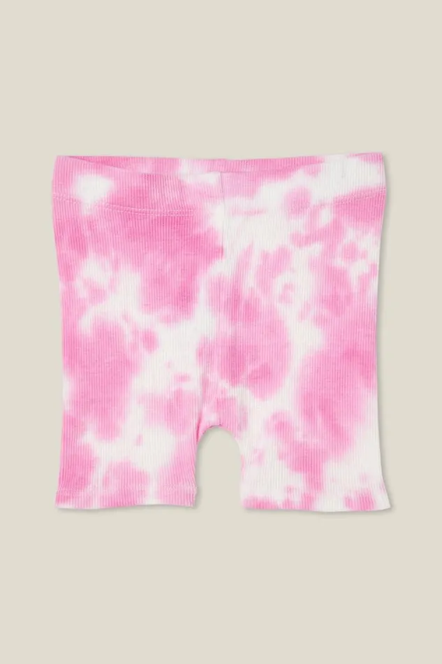 Rain Rib Bike Shorties Vanillapink Gerbera Tie Dye Baby Cotton On Bottoms