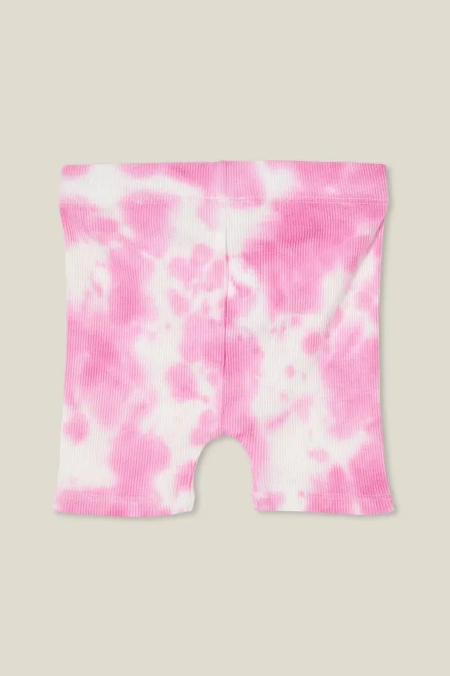 Rain Rib Bike Shorties Vanillapink Gerbera Tie Dye Baby Cotton On Bottoms