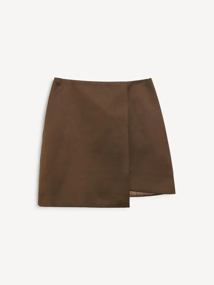 Raye Mini Skirt Dark Mahogany Women By Malene Birger Skirts