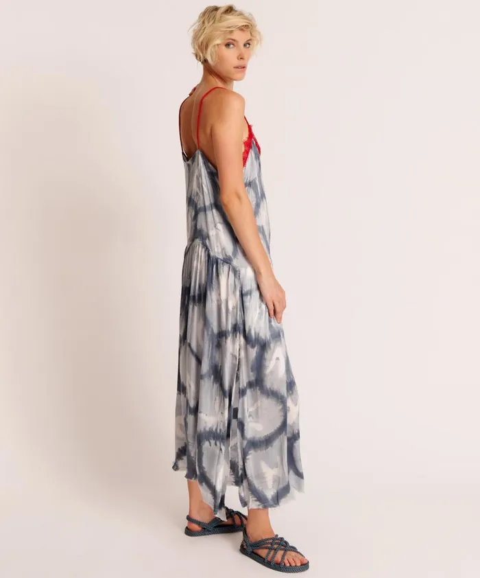 REFLECTION HAND PRINTED HIDEAWAY SLIP DRESS Women One Teaspoon Midi and Maxi Dresses REFLECTION HAND PRINTED HIDEAWAY SLIP DRESS Women One Teaspoon Midi and Maxi Dresses