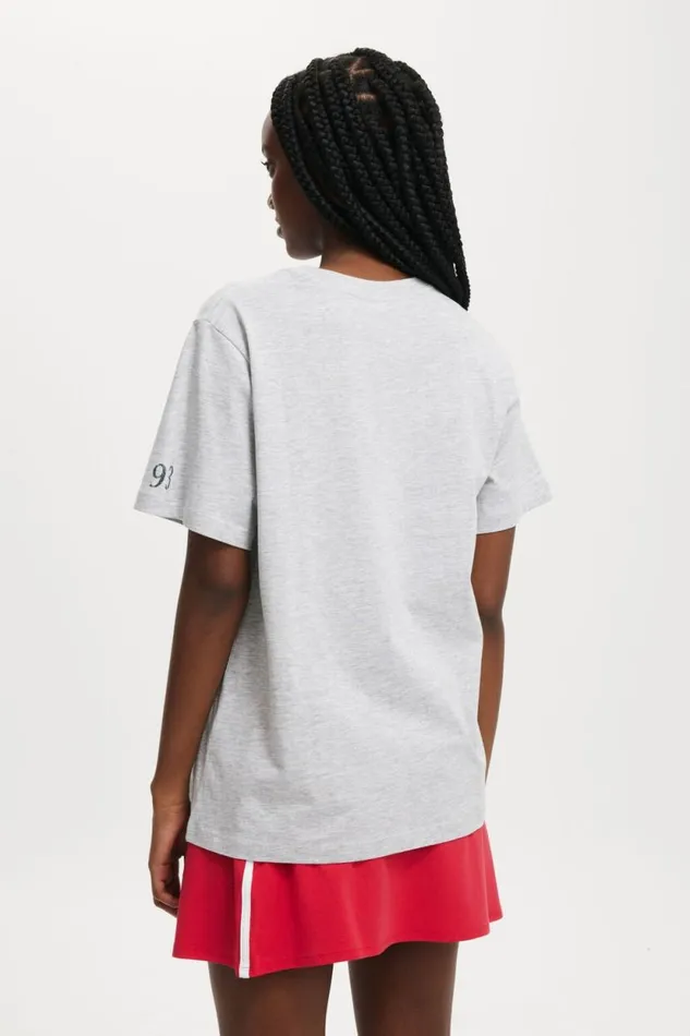 Regular Fit Graphic Tee Paris 2004 Light Grey Marle Women Cotton On Tops Regular Fit Graphic Tee Paris 2004 Light Grey Marle Women Cotton On Tops