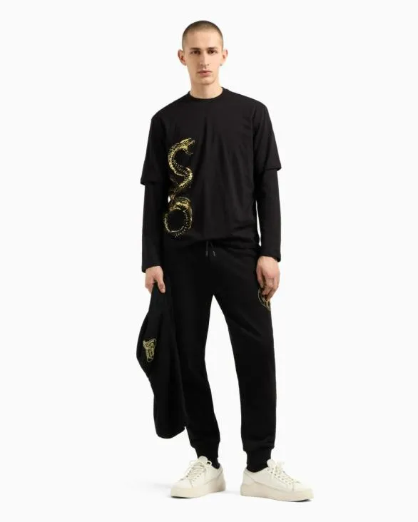 Regular Fit Jersey Tshirt Black Men Armani TShirts Regular Fit Jersey Tshirt Black Men Armani TShirts