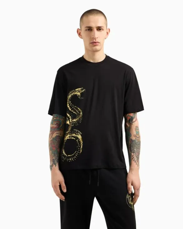 Regular Fit Jersey Tshirt Black Men Armani TShirts Regular Fit Jersey Tshirt Black Men Armani TShirts