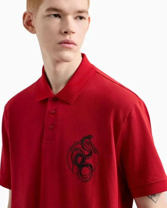 Regular Fit Polo Shirt In Cotton Red Men Armani Polo Shirts Regular Fit Polo Shirt In Cotton Red Men Armani Polo Shirts
