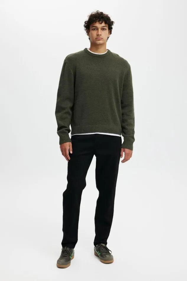 Relaxed Tapered Jean Pitch Black Men Cotton On Jeans