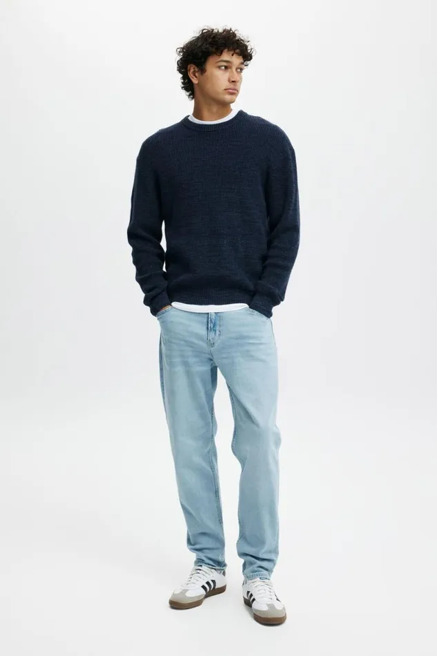 Relaxed Tapered Jean Someday Blue Men Cotton On Jeans