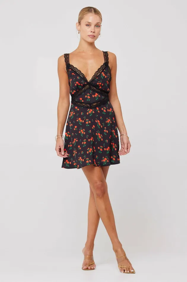 RESA Amelia Mini In Rosette Women Mini Dresses