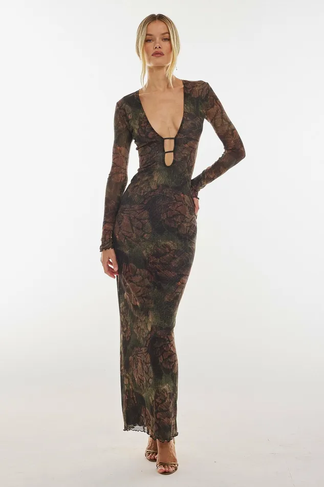 RESA Esme Dress In Autumn Women Midi Dress