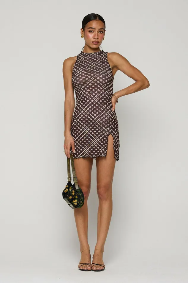 RESA Savannah Mini In Mocha Women Mini Dresses