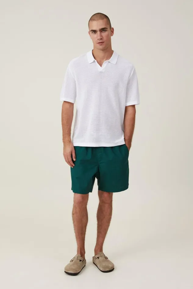 Resort Short Sleeve Polo Snow White Men Cotton On Tees and Tanks Resort Short Sleeve Polo Snow White Men Cotton On Tees and Tanks