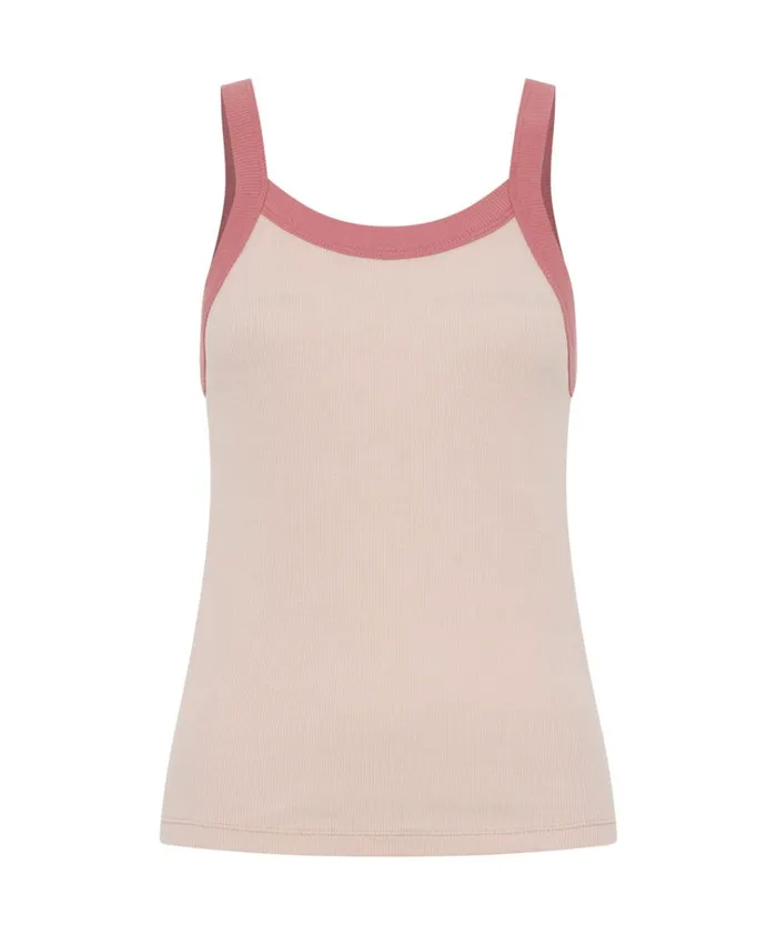 RETRO AMIE COTTON RIB SINGLET Women One Teaspoon Tops RETRO AMIE COTTON RIB SINGLET Women One Teaspoon Tops