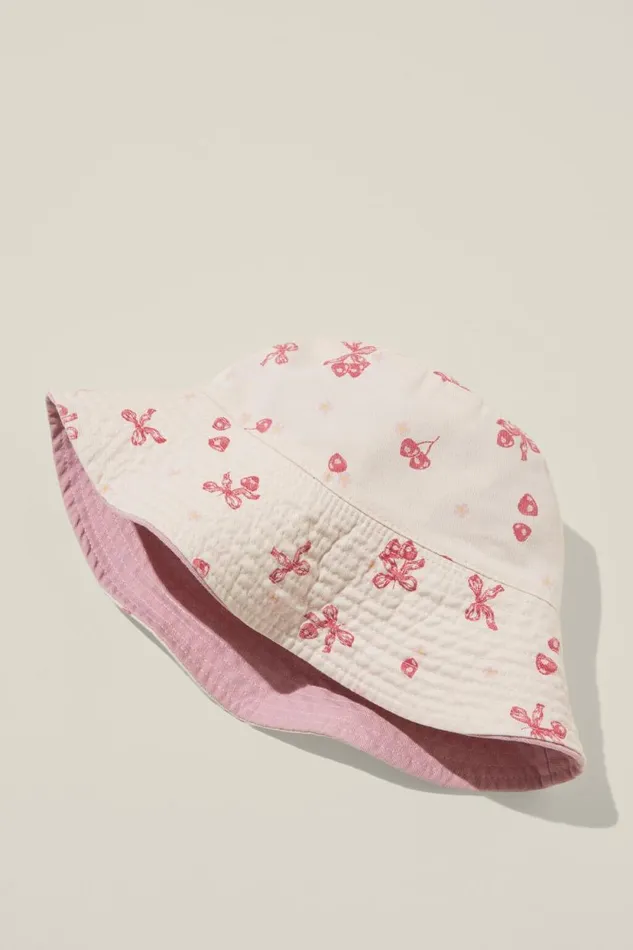 Reversible Bianca Bucket Hat Strawberrypink Women Cotton On Hats