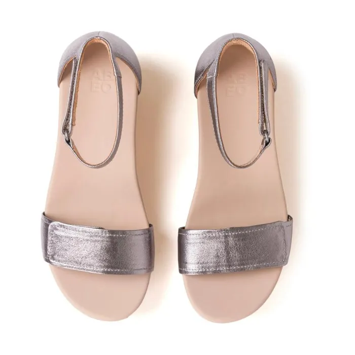 Riviera Ankle Sandal Metatarsal Silver Womens Abeo Sandals