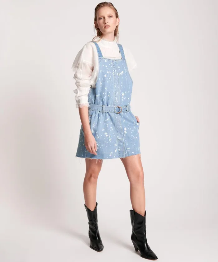 ROYAL SALT DENIM PINI DRESS Women One Teaspoon Midi and Maxi Dresses ROYAL SALT DENIM PINI DRESS Women One Teaspoon Midi and Maxi Dresses