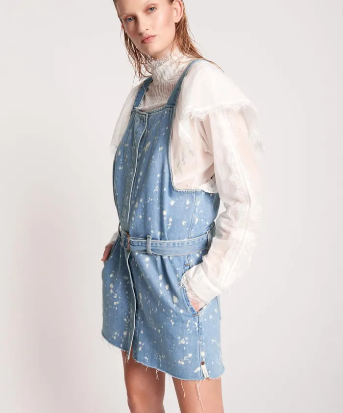 ROYAL SALT DENIM PINI DRESS Women One Teaspoon Midi and Maxi Dresses ROYAL SALT DENIM PINI DRESS Women One Teaspoon Midi and Maxi Dresses