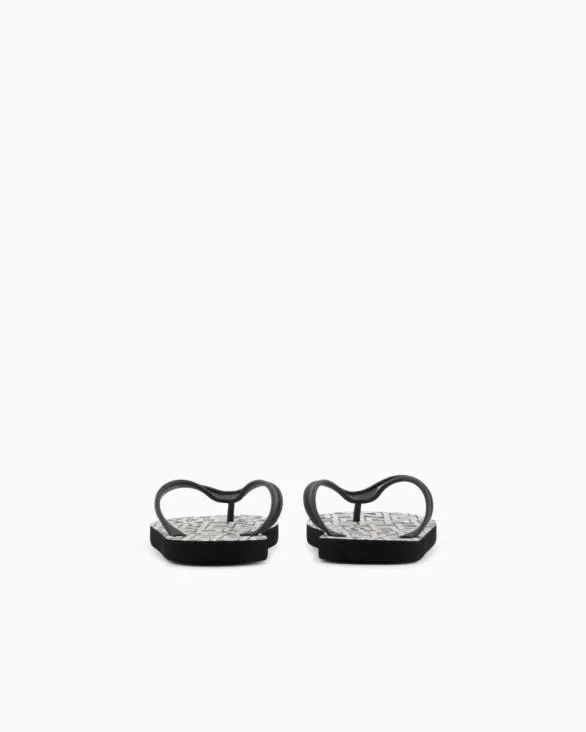 Rubber Flip Flops Black Men Armani Sandals Rubber Flip Flops Black Men Armani Sandals