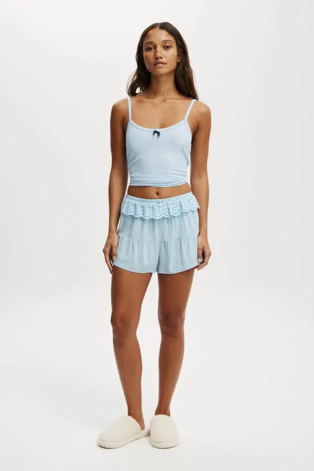 Ruffle Woven Short Eiffel Sky Women Cotton On Shorts